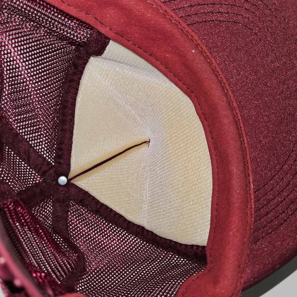 Vintage Towne Children Grandchildren Trucker Hat Cap Maroon Snapback Capital Cap